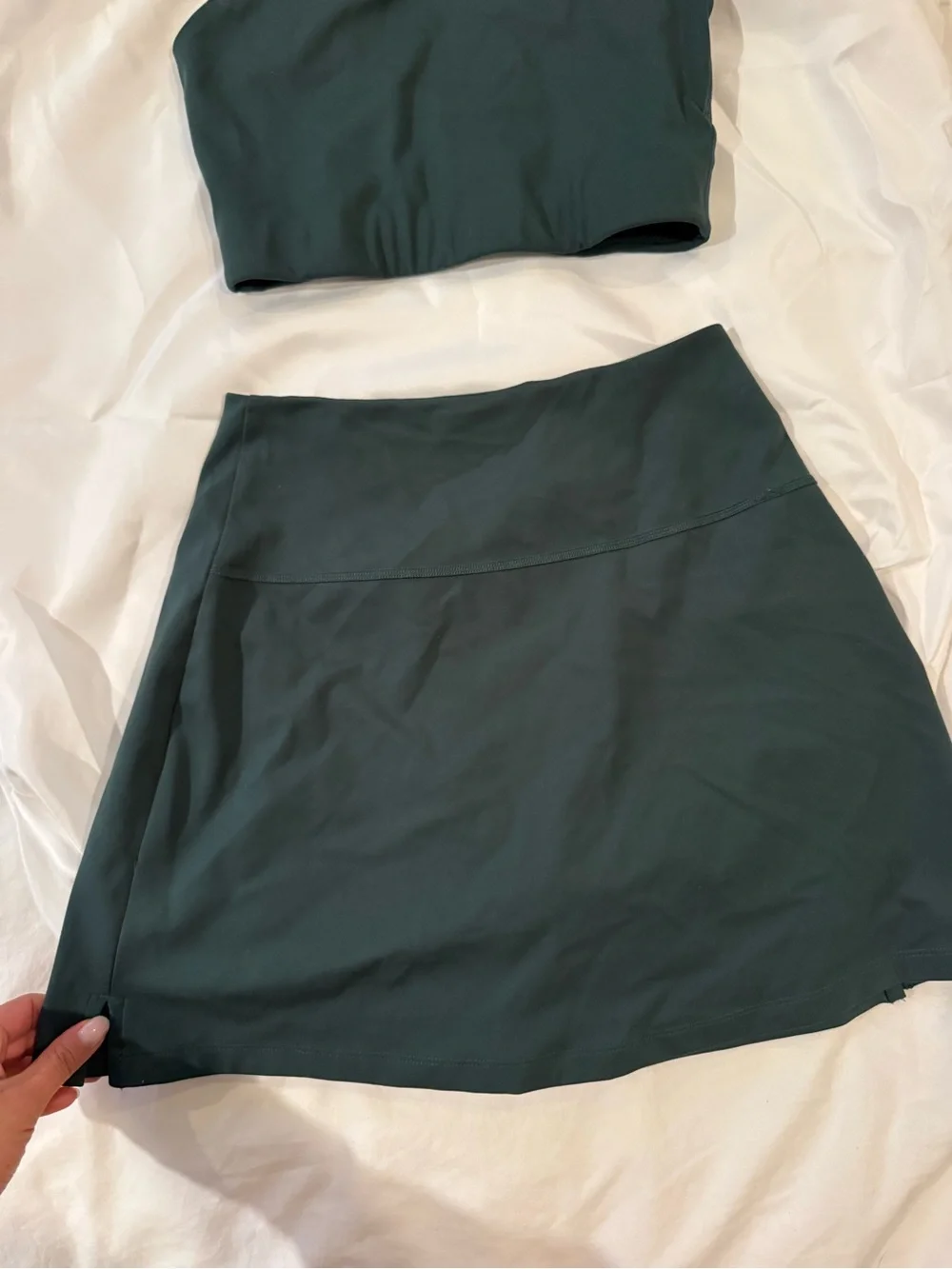 girlfriend collective Terrace green Exercise Skort
